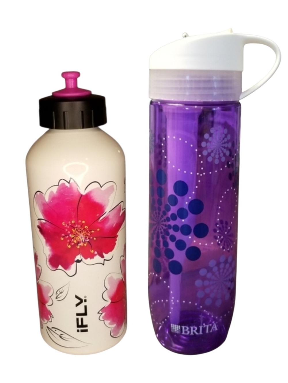 2 Water Bottle Bundle. iFLY Aluminum Water Bottle, Brita Filter Water Bottle